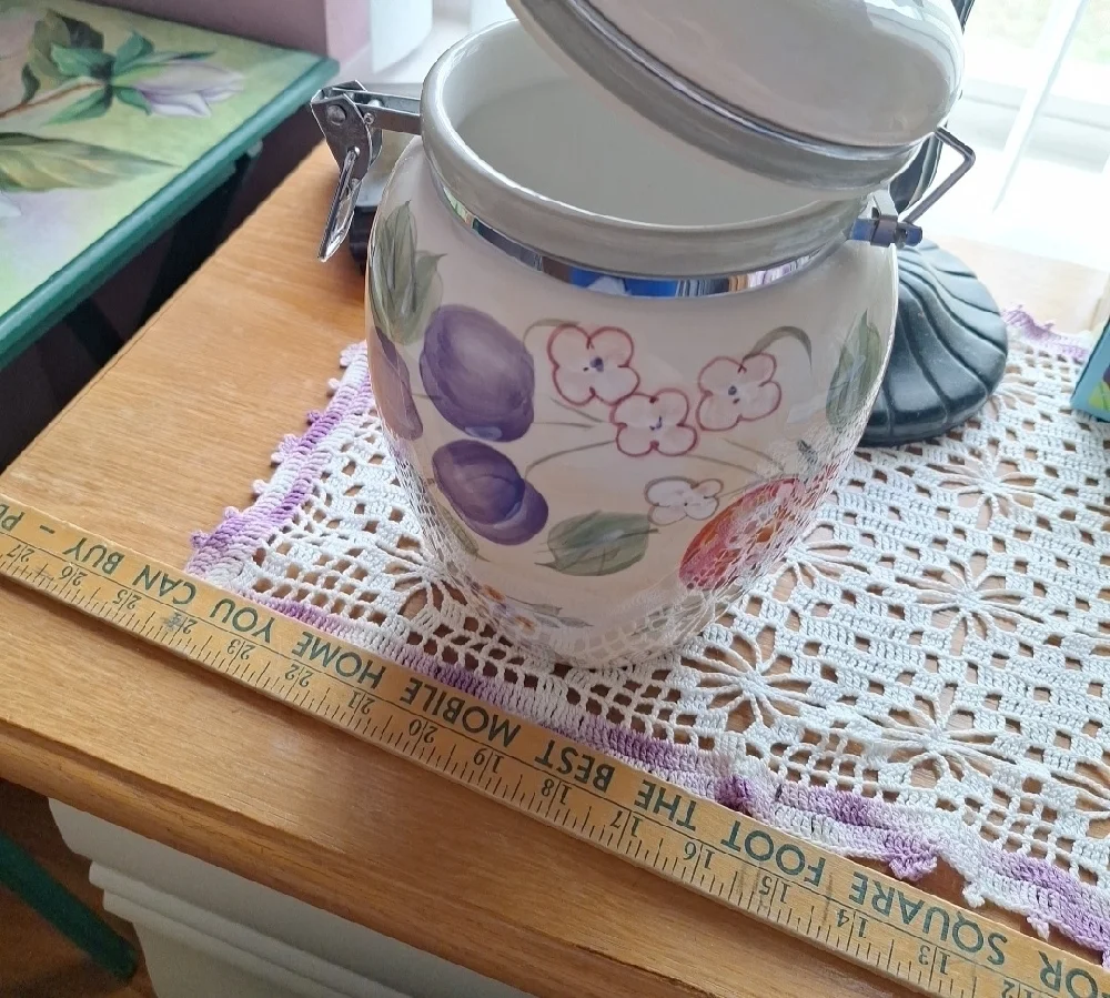 Fruit Design Ceramic Jar